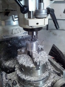 06 17 14 cnc lathe stepper mount on rotary table