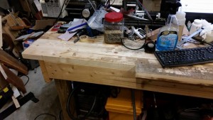07 11 15 bench with cutout for wood vise